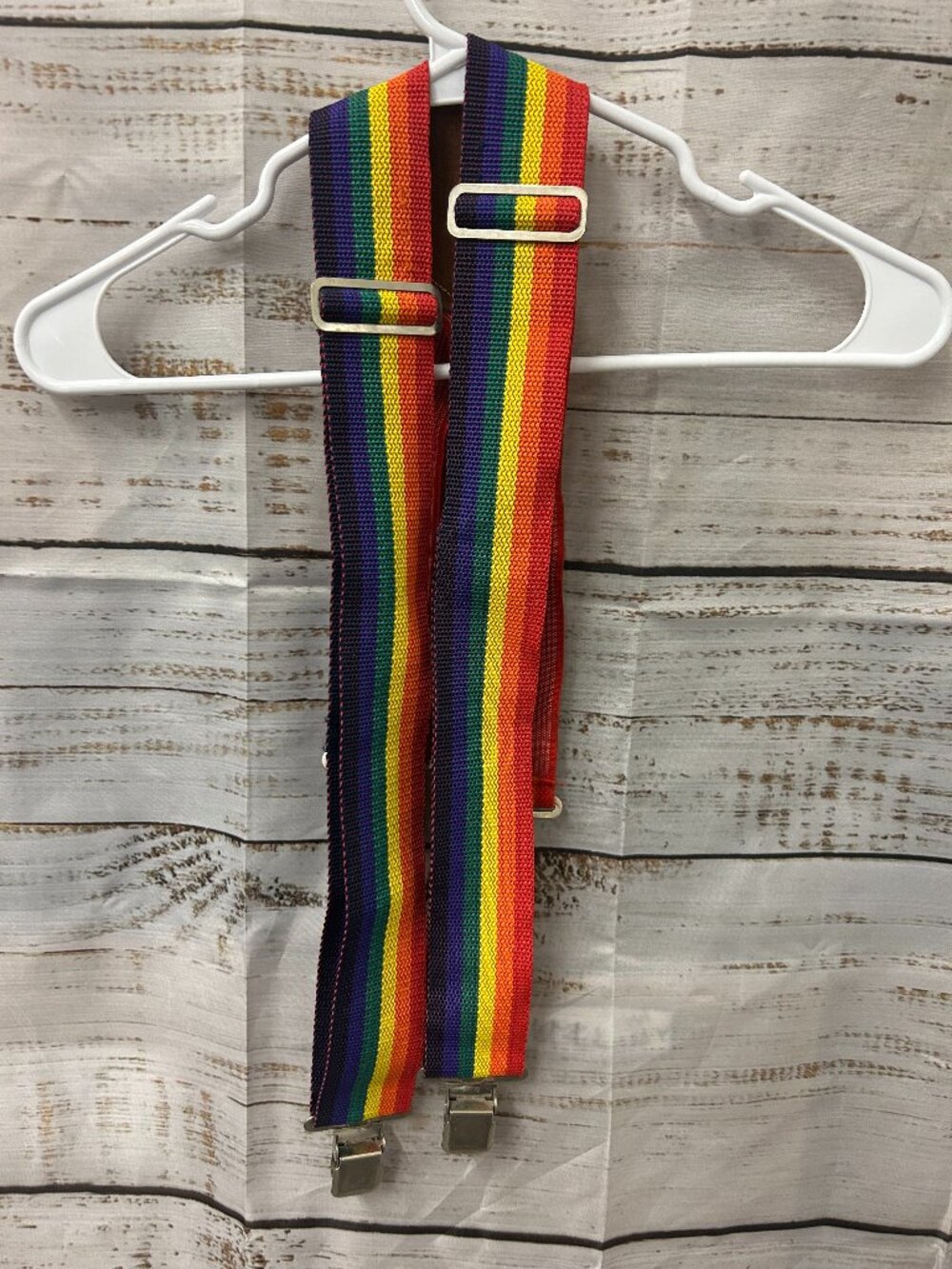 Vintage Rooster Brand Rainbow Suspenders